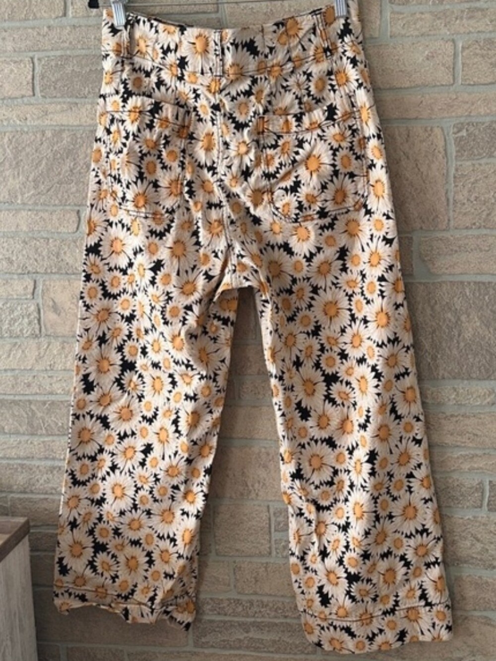 NWOT Maeve by Anthropologie The Colette Cropped Wide-Leg Pants Daisy Print Sz 25 - Picture 4 of 12